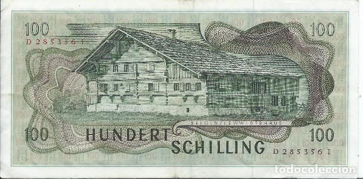 Billetes extranjeros: Austria. 100 schilling 1969 - Foto 2