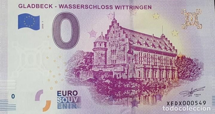 Billets internationaux: BILLETE 0 Euro Souvenir 0 &euro; de ALEMANIA: XEDX 2018-1 GLADBECK - WASSERSCHLOSS WITTRINGEN