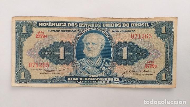 Billetes extranjeros: BRASIL 1 CRUZEIRO - Foto 3