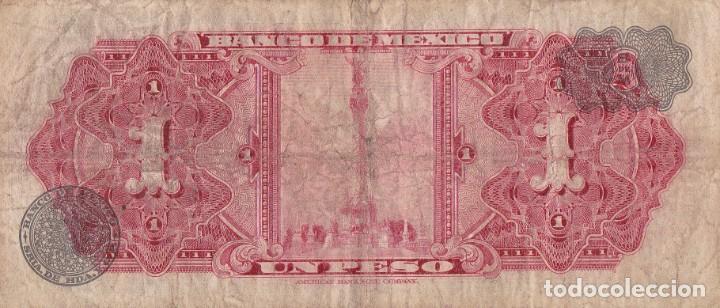 Billetes extranjeros: M&Eacute;XICO 1 PESO 1967 - Foto 2