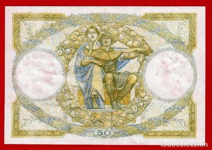 Billetes extranjeros: FRANCIA, 50 Francs, 1929, EBC, Bonito - Foto 2