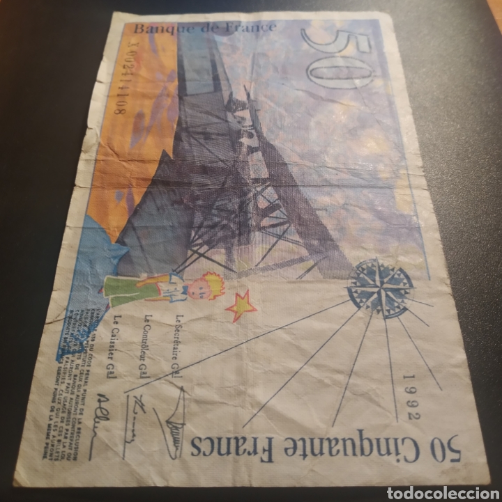 Billetes extranjeros: BILLETE - FRANCIA 50 FRANCOS 1992 - Foto 5