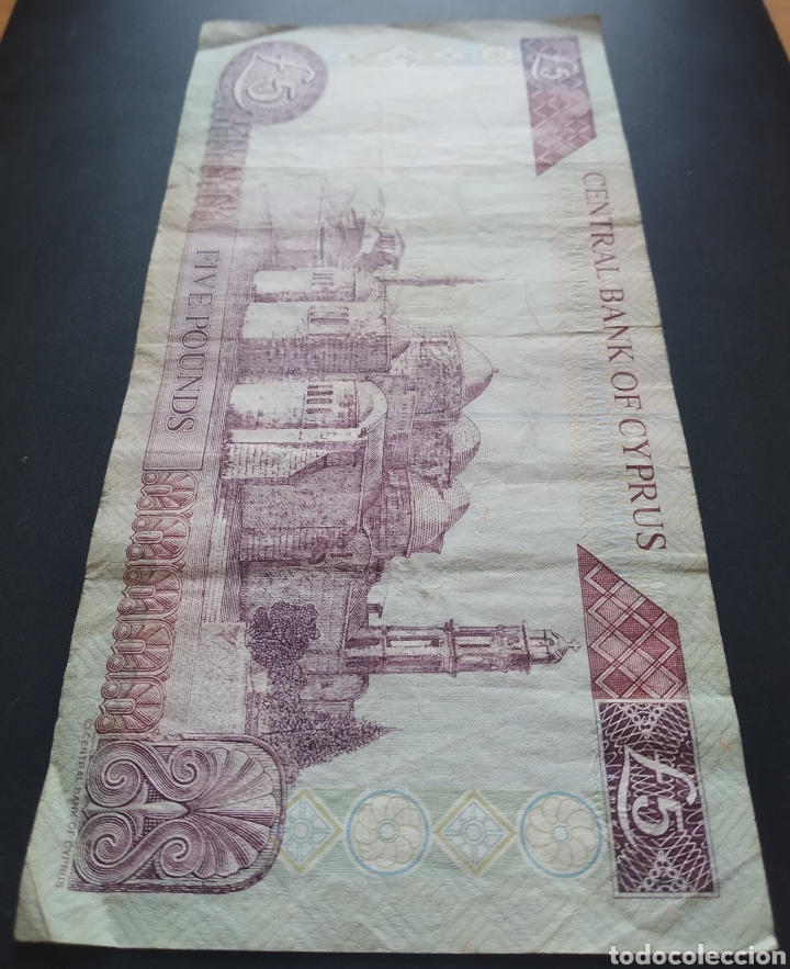Billetes extranjeros: BILLETE - CHIPRE 5 LIBRAS 1997 - Foto 5