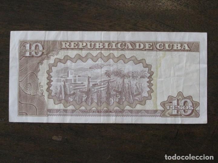 Billetes extranjeros: ISLA DE CUBA , 10 PESOS DE 2010 , CIRCULADO - Foto 2