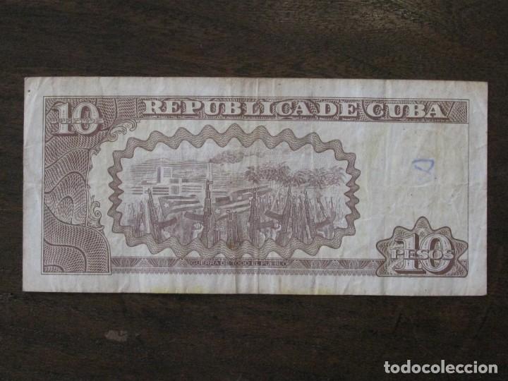 Billetes extranjeros: ISLA DE CUBA , 10 PESOS DE 2010 , CIRCULADO - Foto 2