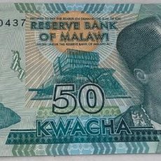 Billetes extranjeros: BILLETE MALAWI. 2018. 50 KWACHA. SC. SIN CIRCULAR. ELEFANTE. LAND ROVER PEZ POSIBILIDAD CORRELATIVOS. Lote 286598128