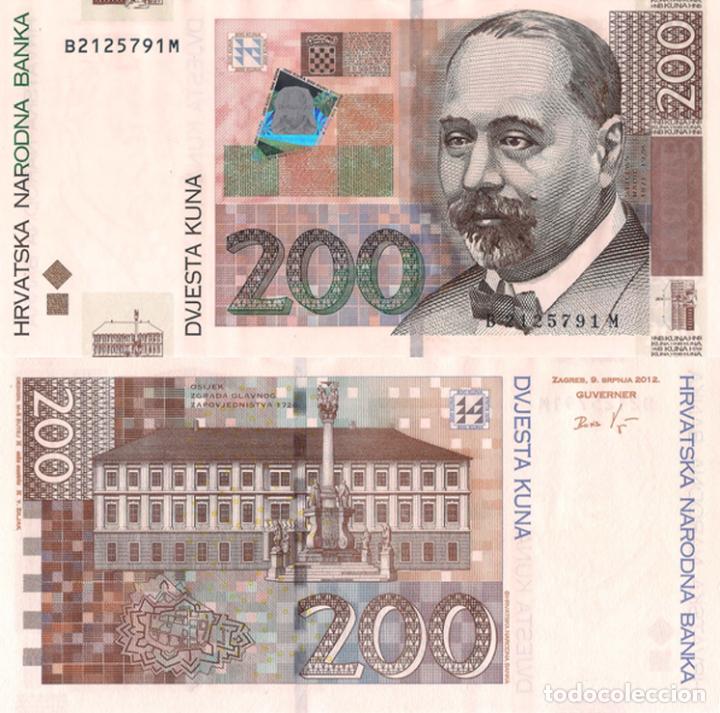 Billetes extranjeros: CROATIA 200 KUNA, 2012, P42b, UNCIRCULATED - Foto 1