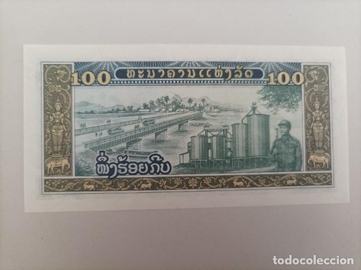 Billetes extranjeros: Billete de Laos de 100 Kip a&ntilde;o 1979, Uncirculated - Foto 2
