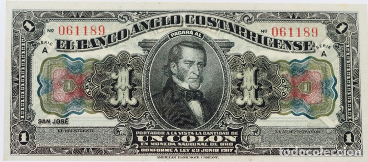 Billetes extranjeros: El Banco Anglo Costarricense - Foto 1
