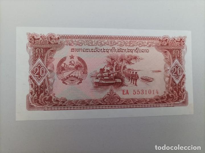 Billetes extranjeros: Billete de Laos de 20 Kip a&ntilde;o 1979, Uncirculated - Foto 1
