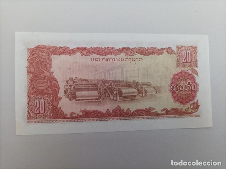 Billetes extranjeros: Billete de Laos de 20 Kip a&ntilde;o 1979, Uncirculated - Foto 2