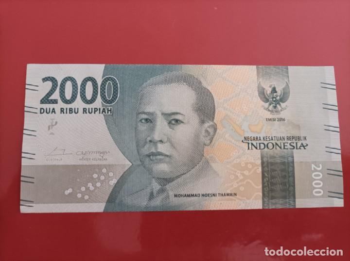 Billetes extranjeros: Billete de Indonesia de 2000 Rupiah, a&ntilde;o 2016, Uncirculated - Foto 2