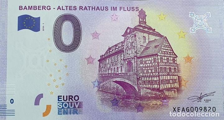 Billets internationaux: BILLETE 0 Euro Souvenir 0 &euro; ALEMANIA: XEAG 2018-1 BAMBERG - ALTES RATHAUS IM FLUSS