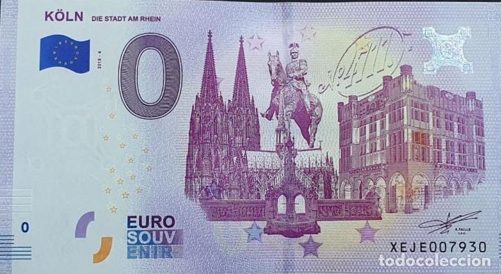Billets internationaux: BILLETE 0 Euro Souvenir 0 &euro; ALEMANIA: XEJE 2018-4 K&Ouml;LN - DIE STADT AM RHEIN