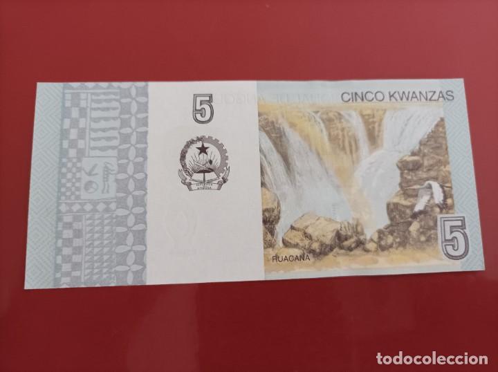 Billetes extranjeros: Billete de Angola de 5 Kwanzas, a&ntilde;o 2012, Uncirculated - Foto 1
