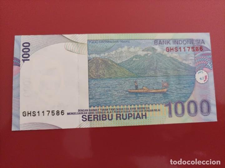 Billetes extranjeros: Billete de Indonesia de 1000 Rupiah, a&ntilde;o 2011, Uncirculated - Foto 2