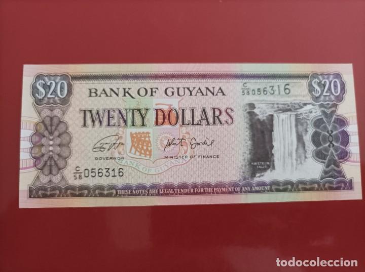 Billetes extranjeros: Billete de Guyana de 20 Dollars, Uncirculated - Foto 1