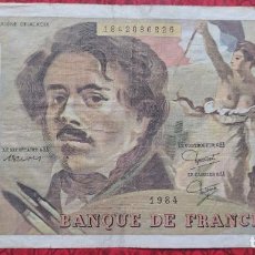 Billetes extranjeros: FRANCIA 100 FRANCOS 1984 PICK 154 DELACROIX MBC-