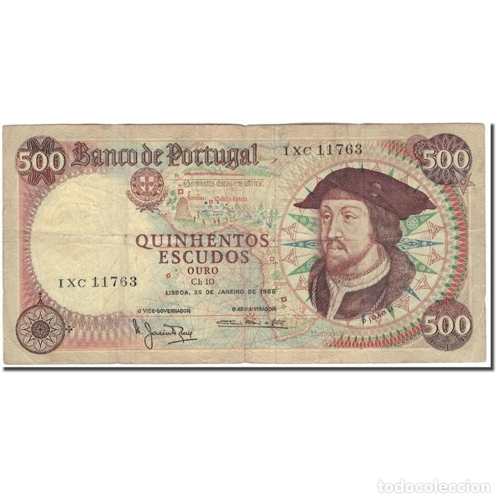 593066] billete, 500 escudos, portugal, 1966- - Compra venta en