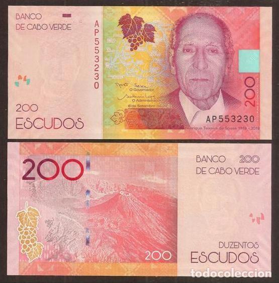 International Banknotes: CABO VERDE. 200 ESCUDOS 06.09.2019. S/C.