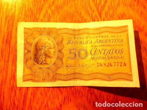 Billetes extranjeros: billete de 50 centavos de argentina cd 212 - Foto 1