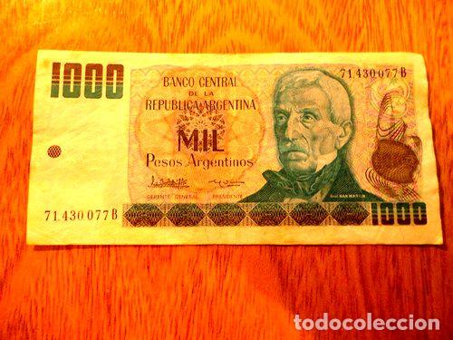 Billetes extranjeros: billete de mil pesos de argentina cd 228 - Foto 1