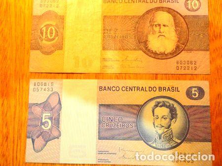 Billetes extranjeros: lote de 2 billetes de brasil cd 206 - Foto 1