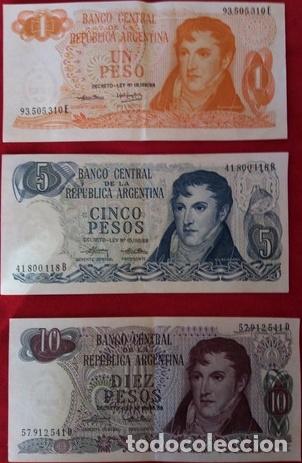 Billetes extranjeros: billetes de argentina pesos ley - Foto 1