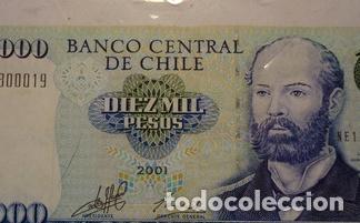 Billetes extranjeros: billete de chile 10000 2001 Ed. 0 - Foto 1