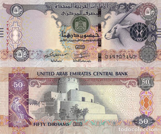 Billetes extranjeros: UNITED ARAB EMIRATES, 50 Dirhams, 2016, P29f, UNC - Foto 1