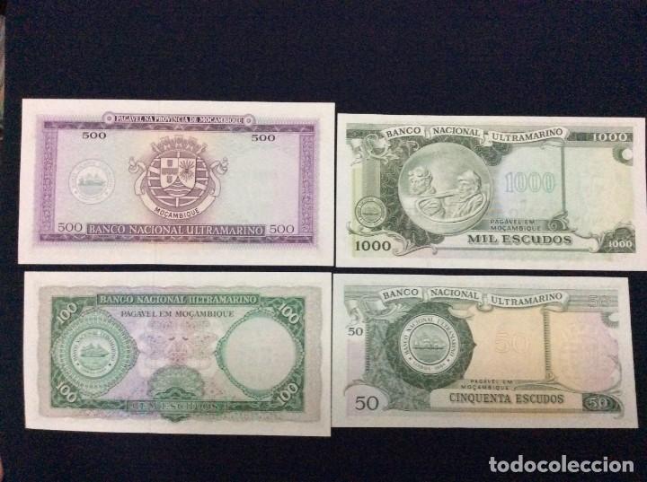 Billetes extranjeros: Mo&ccedil;ambique. Lote con 4 billetes sin circular - Foto 2