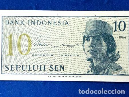 Billetes extranjeros: indonesia 10 sen 1964 - Foto 1