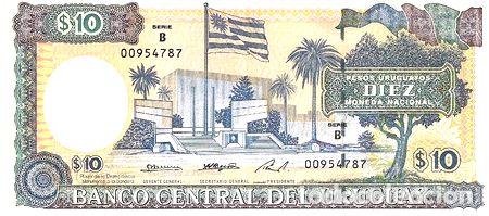 Billetes extranjeros: billete uruguay 10 1995 p73bb exc - Foto 1