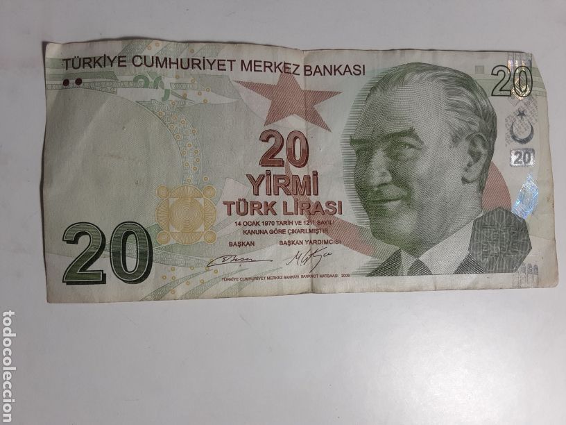 Billetes extranjeros: Billete de 20 Liras de Turkia del 2009 - Foto 1