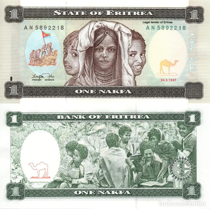 Billetes extranjeros: Eritrea. 1 Nakfa. 1997. P-1. SC - Foto 1