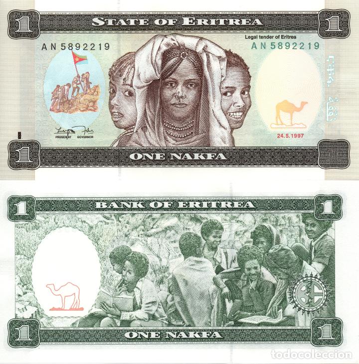 Billetes extranjeros: Eritrea. 1 Nakfa. 1997. P-1. SC - Foto 1