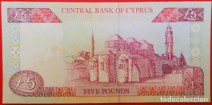 Billetes extranjeros: CHIPRE, 5 LIBRAS, 1997. EBC+ PICK 58. (187) - Foto 2