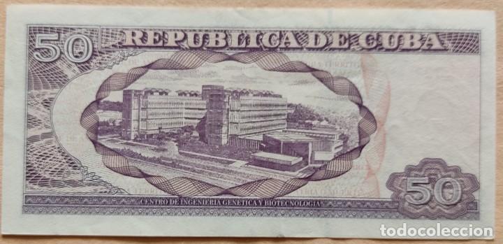 Billetes extranjeros: Cuba-50 pesos. - Foto 2