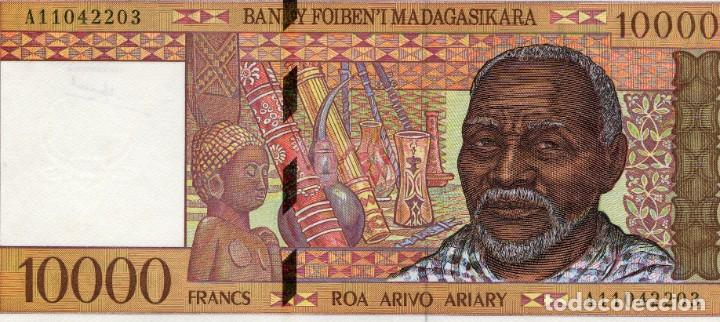 Billetes extranjeros: 10000 FRANCOS MADAGASCAR ( SIN CIRCULAR ) ( BEX29 ) - Foto 1