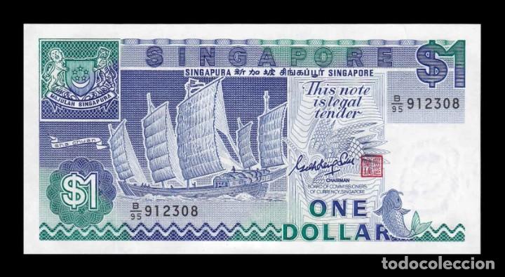 Billetes extranjeros: Singapur 1 Dollar 1987 Pick 18a Sc Unc - Foto 1