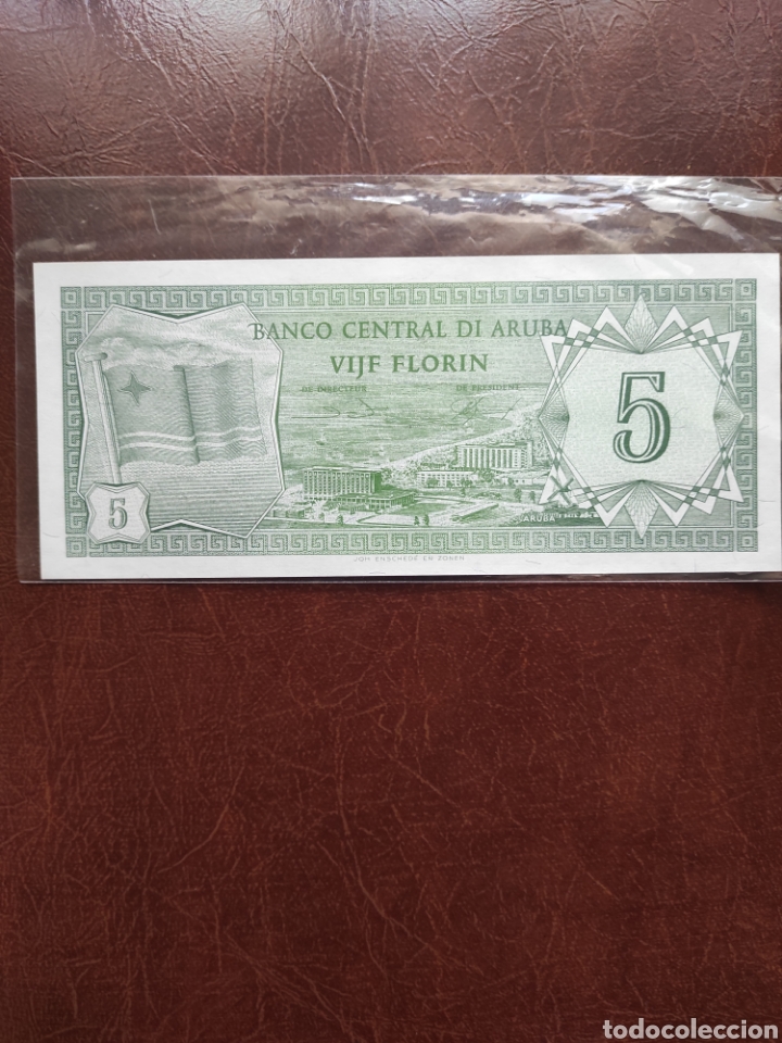 Billetes extranjeros: 5 florins Aruba pick 1 - Foto 2