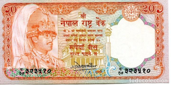 Billetes extranjeros: BILLETE DE 20 RUPIAS NEPAL ( SIN CIRCULAR ) ( BEX63 ) - Foto 2