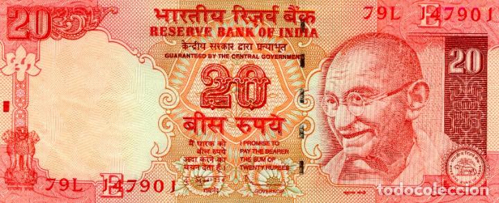 Billetes extranjeros: BILLETE DE 20 RUPIAS INDIA ( SIN CIRCULAR ) ( BEX74 ) - Foto 1