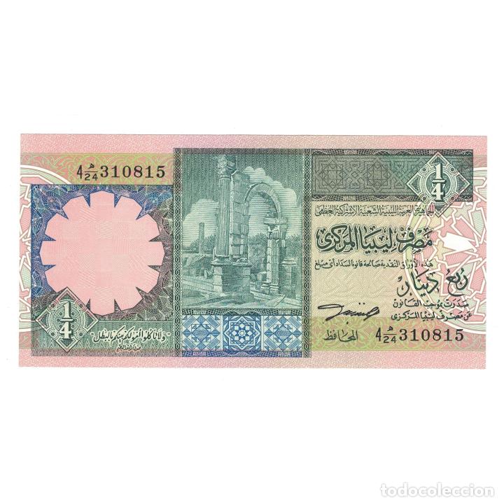 Billetes extranjeros: [#143753] Billete, 1/4 Dinar, Libia, KM:57b, UNC - Foto 1