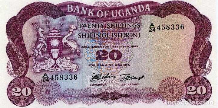 Billetes extranjeros: BILLETE DE 20 SHILLING UGANDA ( SIN CIRCULAR ) ( BEX122 ) - Foto 1