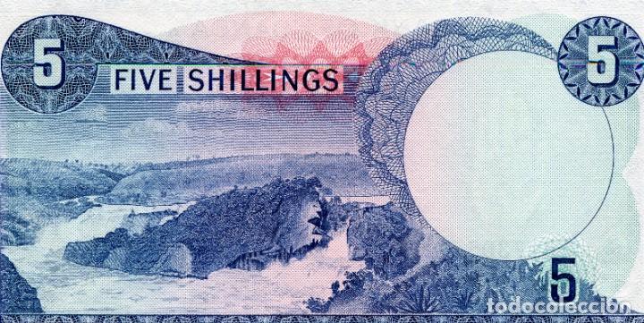 Billetes extranjeros: BILLETE DE 5 SHILLING UGANDA ( SIN CIRCULAR ) ( BEX124 ) - Foto 2