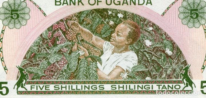 Billetes extranjeros: BILLETE DE 5 SHILLING UGANDA ( SIN CIRCULAR ) ( BEX128 ) - Foto 1