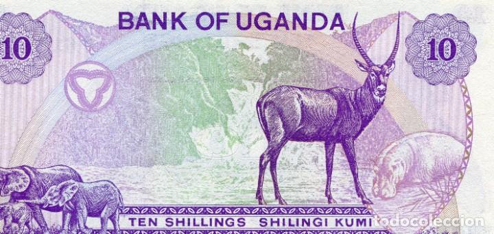 Billetes extranjeros: BILLETE DE 10 SILLINGS UGANDA ( SIN CIRCULAR ) ( BEX135 ) - Foto 1