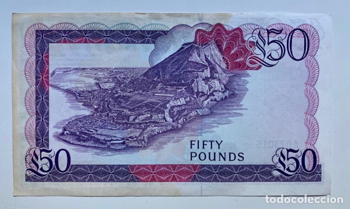 Billetes extranjeros: Billete GIBRALTAR 50 Libras 1986 SC- - Foto 2