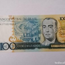 Billetes extranjeros: BILLETE DE BRASIL 100 CRUZADOS 1987,,UNC,. Lote 300854378